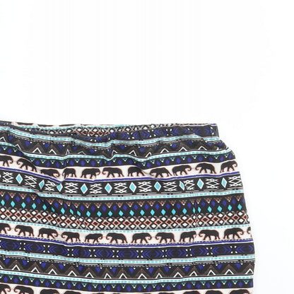 New Look Girls Multicoloured Argyle/Diamond  Straight & Pencil Skirt Size 14-15 Years