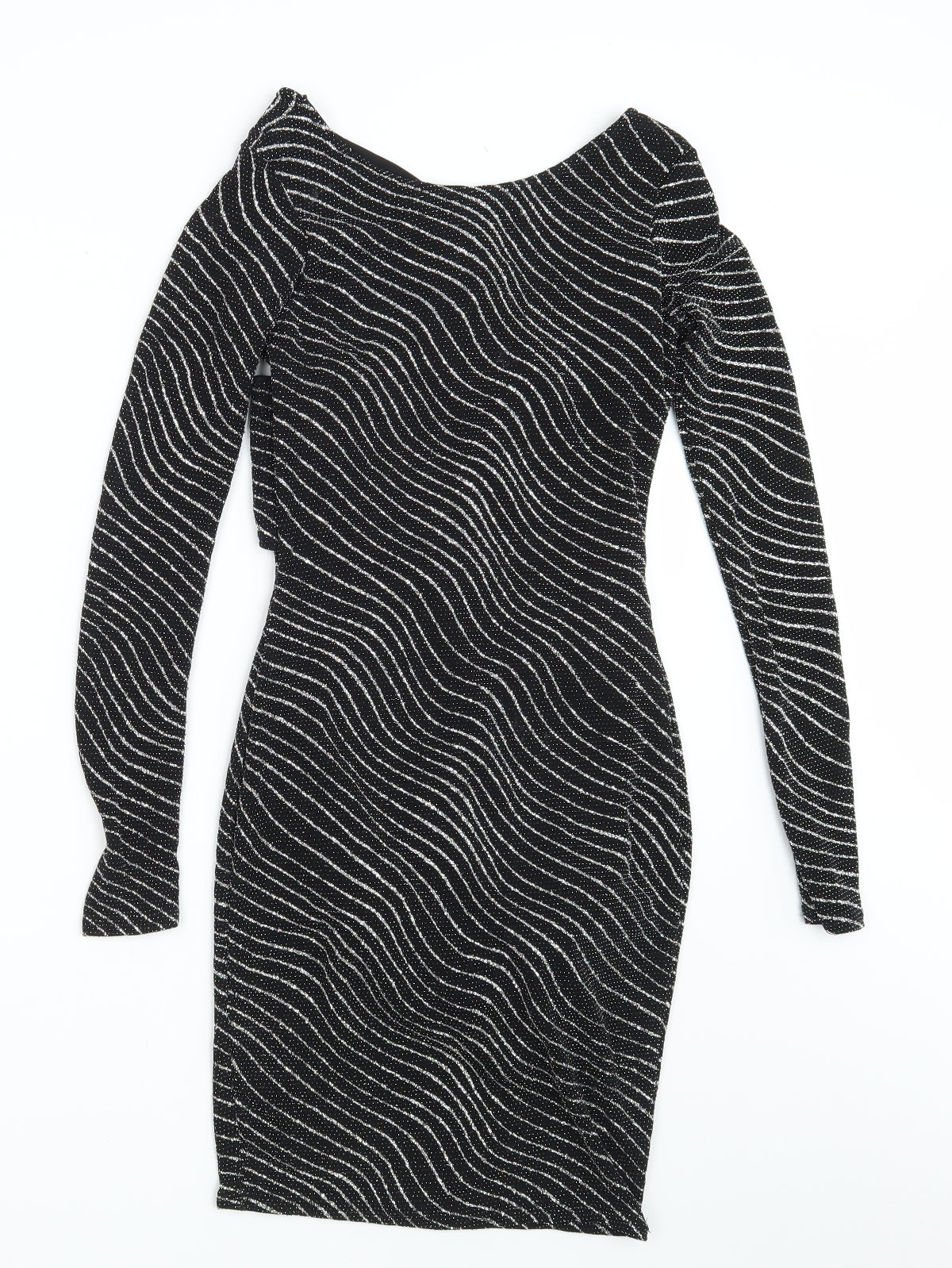 PRETTYLITTLETHING Womens Black   Fit & Flare  Size 6