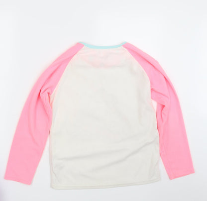 Primark Girls White   Pullover Jumper Size 11-12 Years  - Unicorn