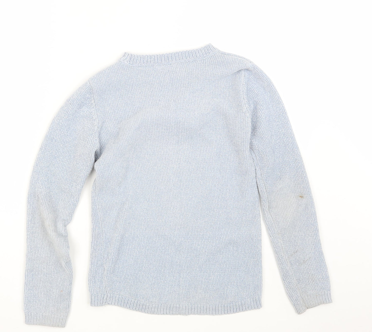 M & Co. Girls Blue   Pullover Jumper Size 11-12 Years  - Unicorn