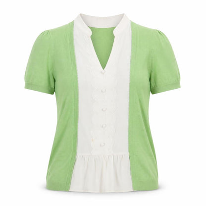 Womens UK Size 8 NEXT Green Pullover Jumper