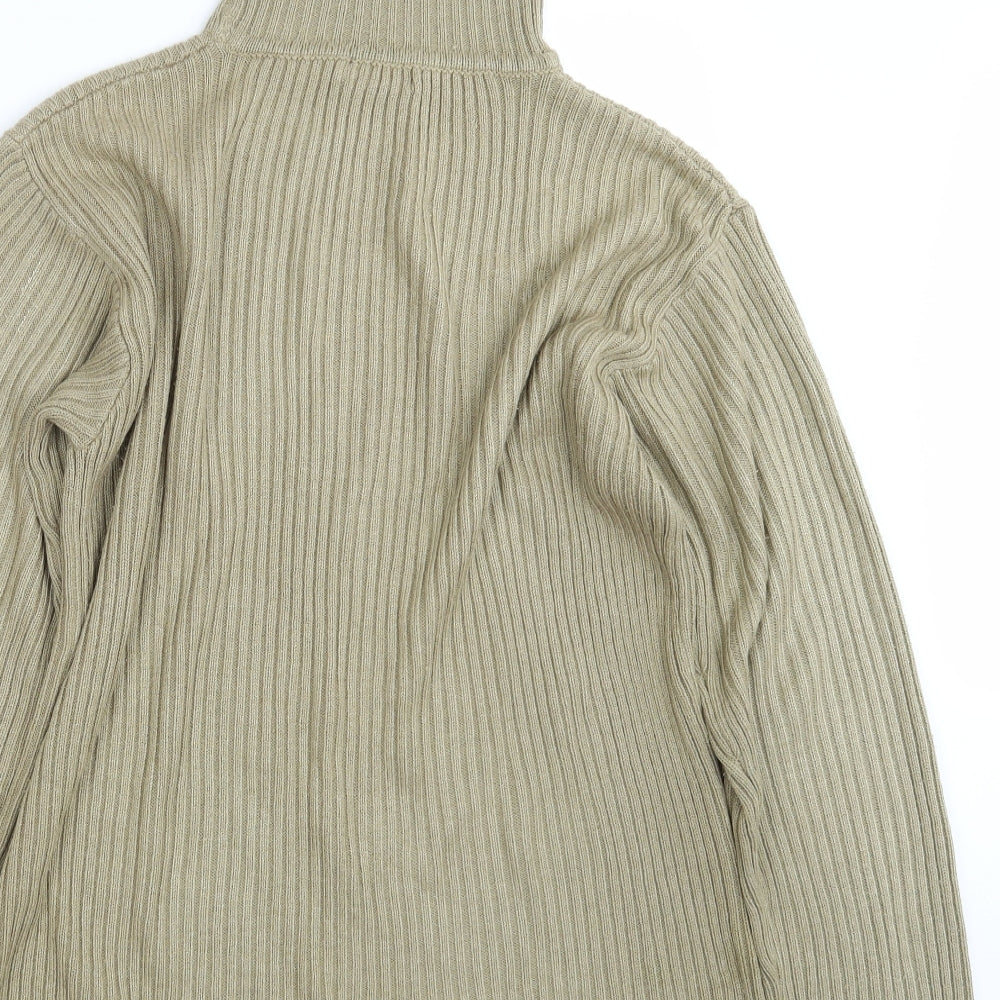 Brand and care label for Peroleum women’s beige jumper, size S