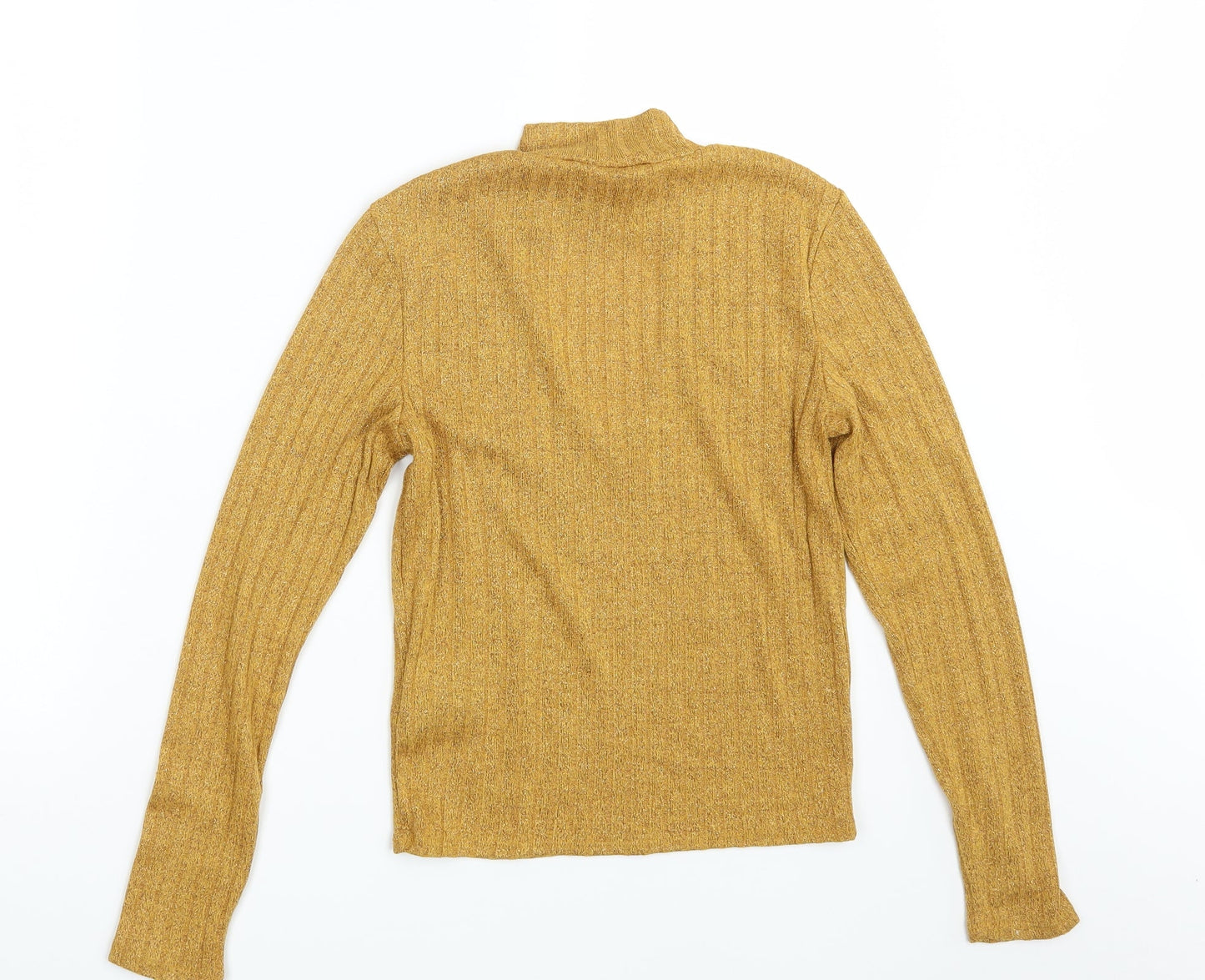 H&M Womens Gold   Pullover Sweatshirt Size S