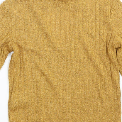 H&M Womens Gold   Pullover Sweatshirt Size S