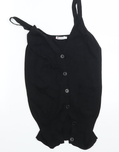 Influence Womens Black   Cardigan Jumper Size S