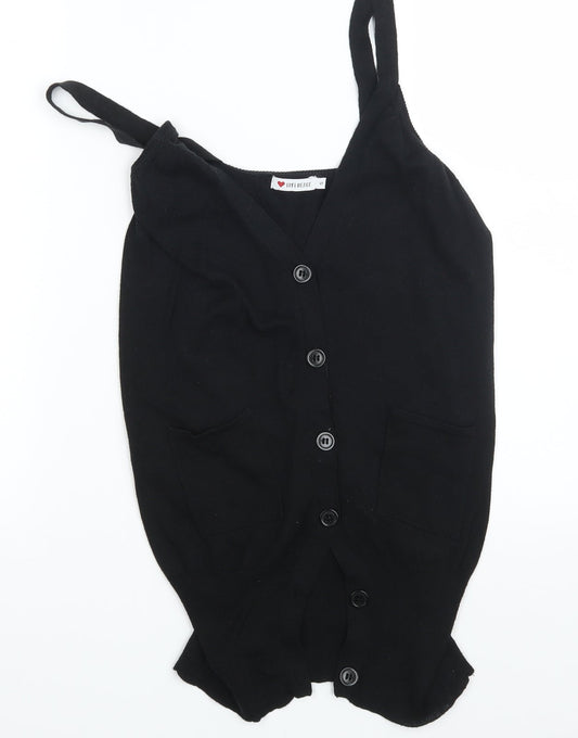 Influence Womens Black   Cardigan Jumper Size S