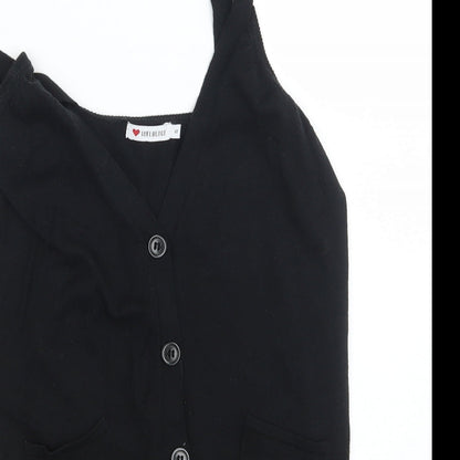 Influence Womens Black   Cardigan Jumper Size S