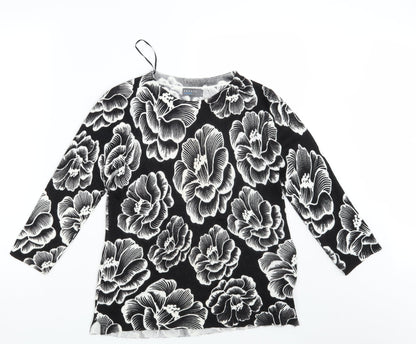 Womens UK Size 8 Papaya Black Pullover Jumper