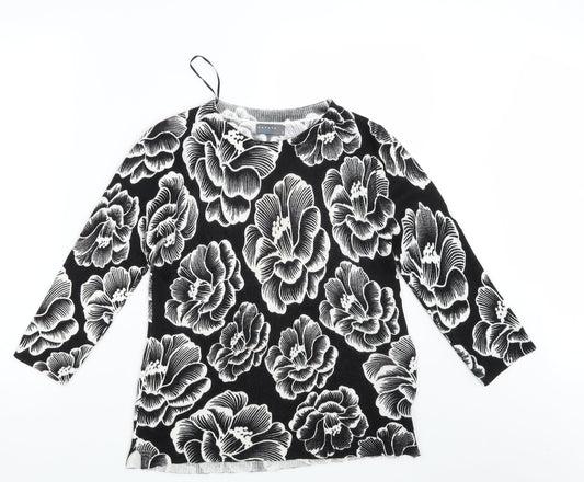 Womens UK Size 8 Papaya Black Pullover Jumper
