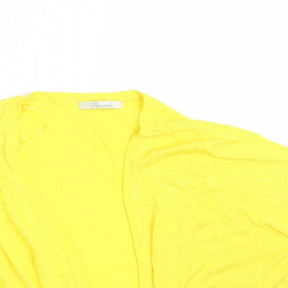 Womens UK Size 20 Peacocks Yellow Wrap Jumper