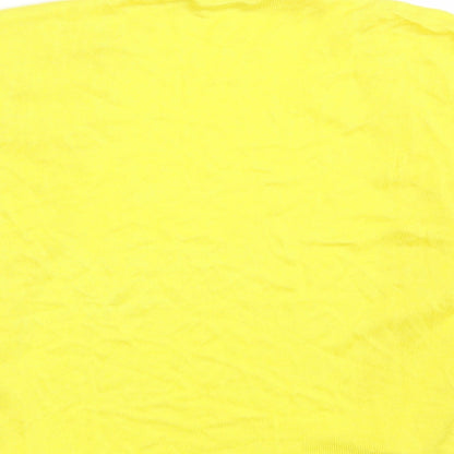 Womens UK Size 20 Peacocks Yellow Wrap Jumper