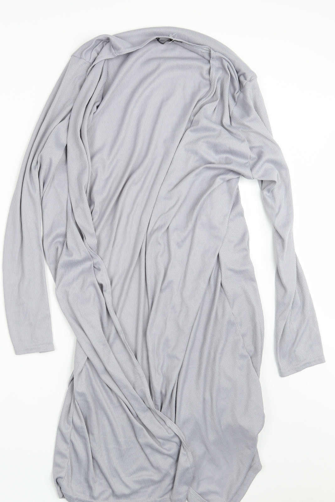 Boohoo Womens Grey   Wrap Dress  Size 42
