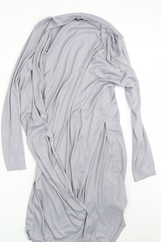 Boohoo Womens Grey   Wrap Dress  Size 42