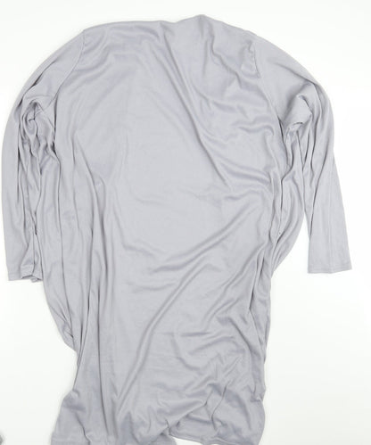 Boohoo Womens Grey   Wrap Dress  Size 42