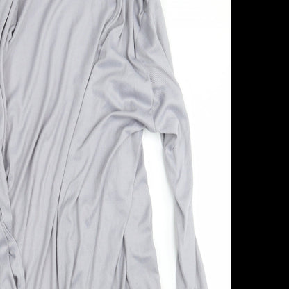 Boohoo Womens Grey   Wrap Dress  Size 42