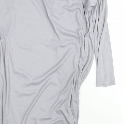Boohoo Womens Grey   Wrap Dress  Size 42