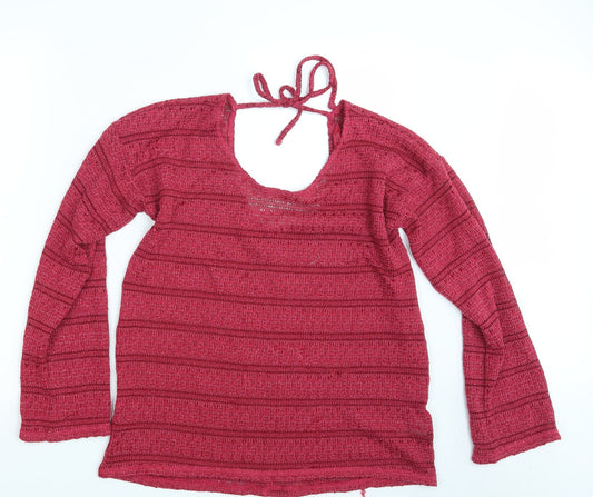 Womens UK Size 14 NEXT Pink Pullover Sweatshirt