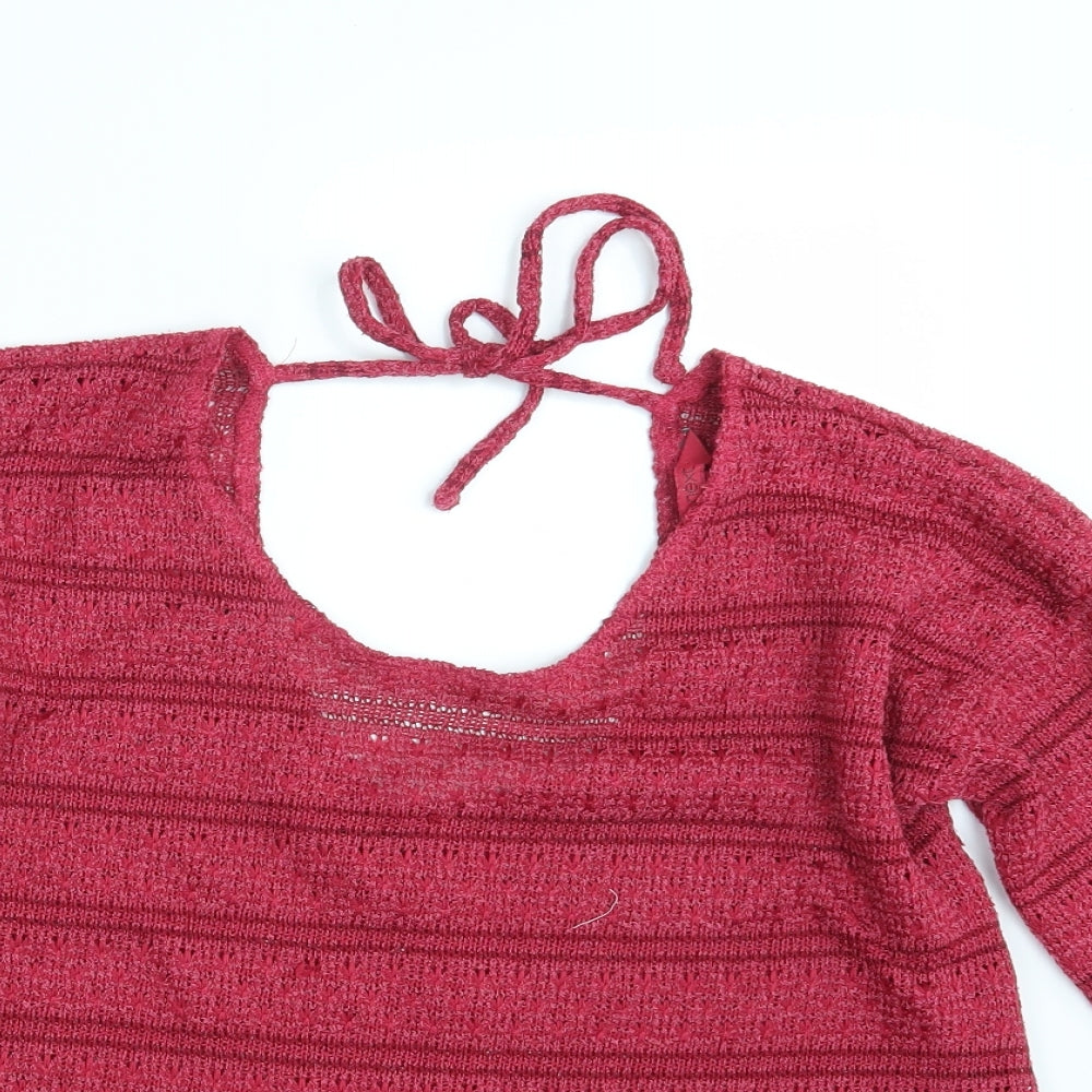 Womens UK Size 14 NEXT Pink Pullover Sweatshirt