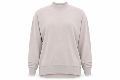 Front view of New Look women’s pink pullover sweatshirt, size UK 10