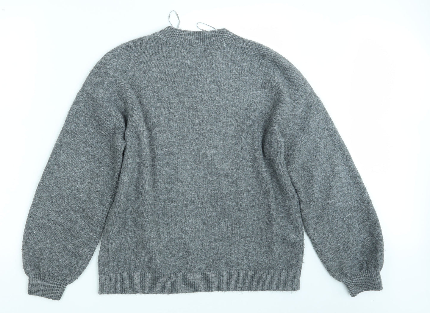 Womens UK Size M Papaya Grey Pullover Jumper