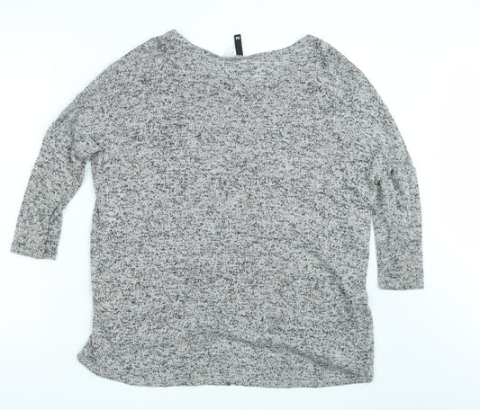 H&M Womens Grey   Pullover Sweatshirt Size M