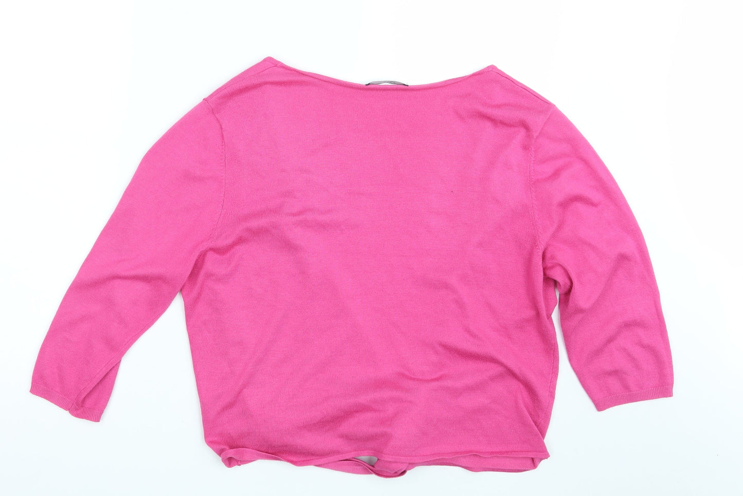 Womens UK Size M Bm Collection Pink Wrap Jumper