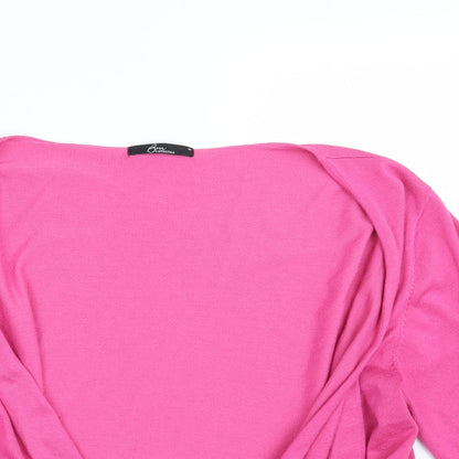 Womens UK Size M Bm Collection Pink Wrap Jumper