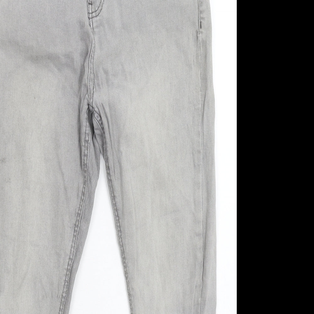 Womens UK Size 14 Preworn Extra-Slim Fit Skinny Grey Jeans