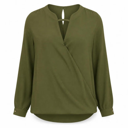 Womens UK Size 8 New Look Green Basic Blouse