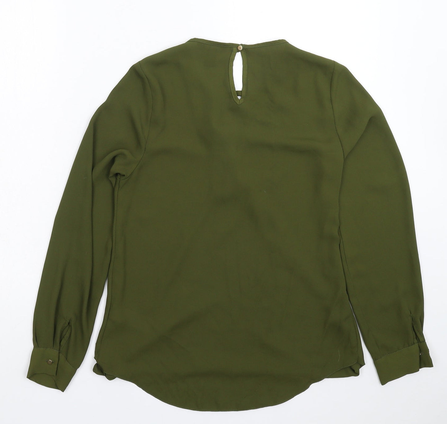 Womens UK Size 8 New Look Green Basic Blouse