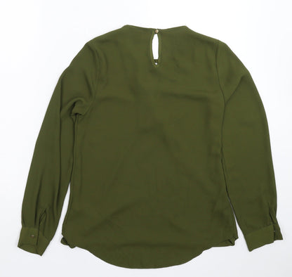 Womens UK Size 8 New Look Green Basic Blouse