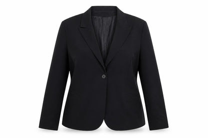 Front view of JOL Styl women’s black jacket suit jacket, size UK 16