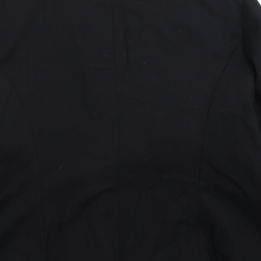 Brand and care label for JOL Styl women’s black jacket suit jacket, size UK 16