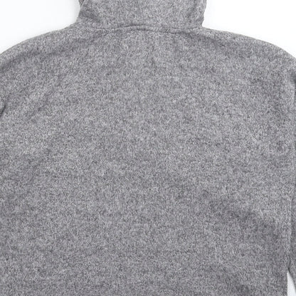 TU Womens Grey  Fleece Pullover Hoodie Size 10