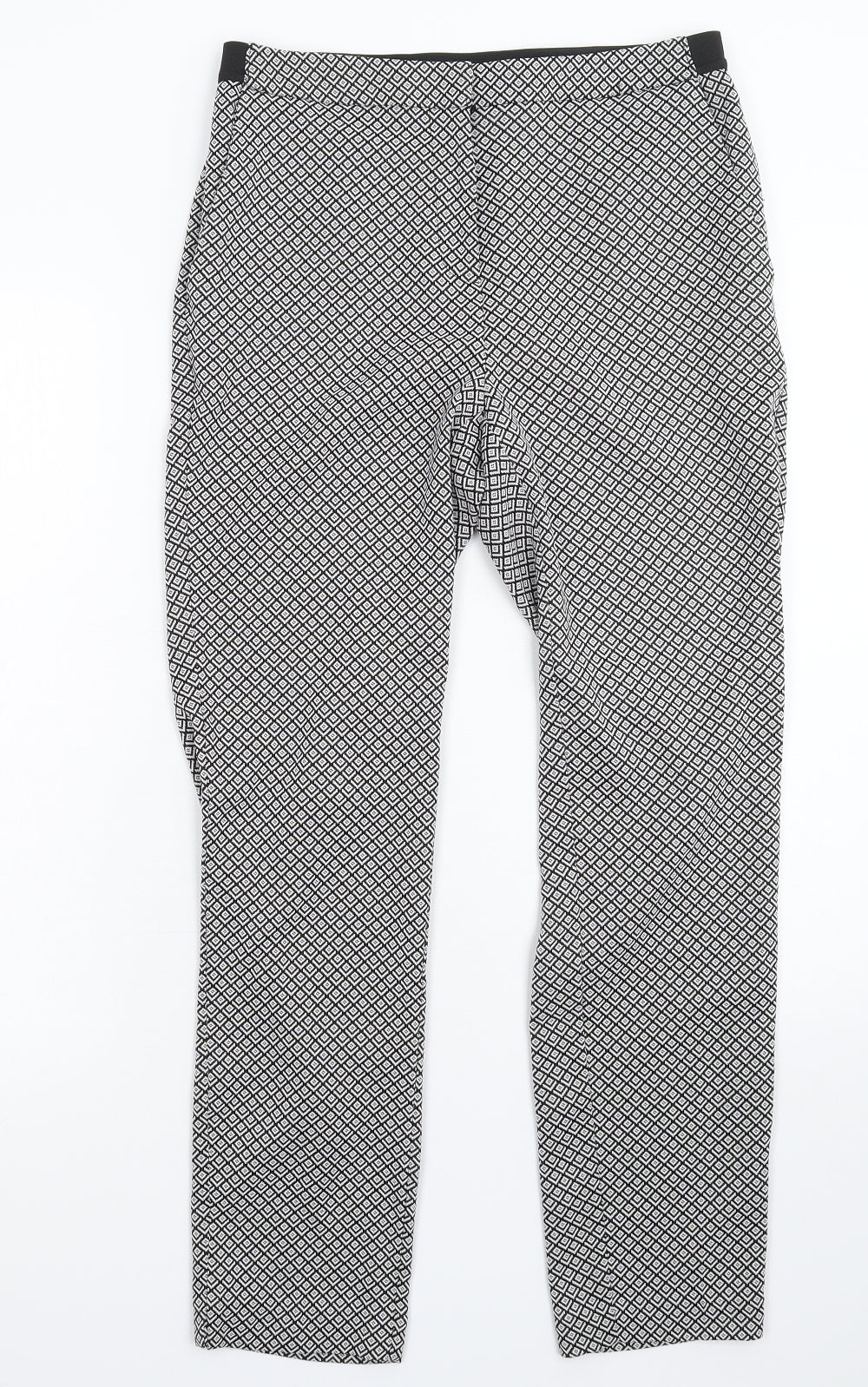 Nutmeg Womens Multicoloured Geometric  Trousers  Size 10 L25 in