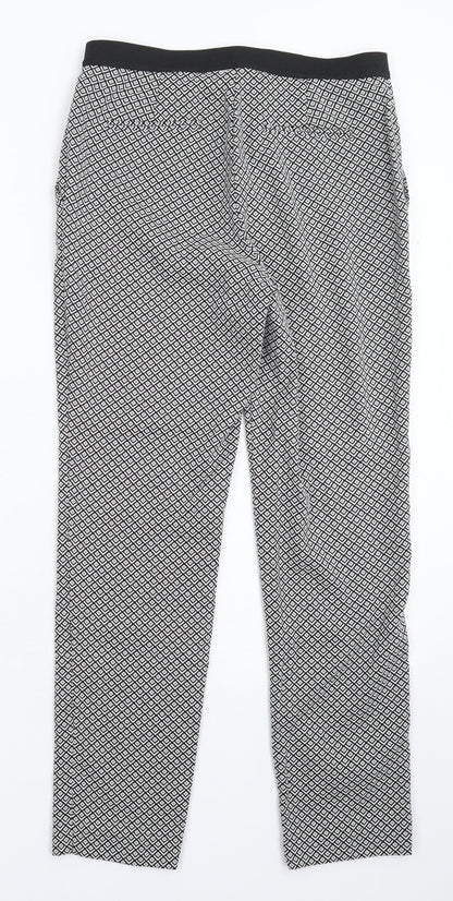 Nutmeg Womens Multicoloured Geometric  Trousers  Size 10 L25 in