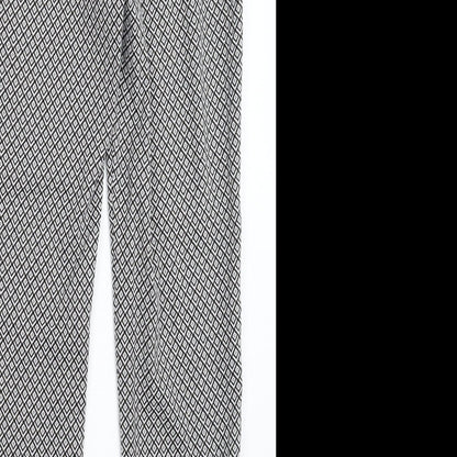 Nutmeg Womens Multicoloured Geometric  Trousers  Size 10 L25 in