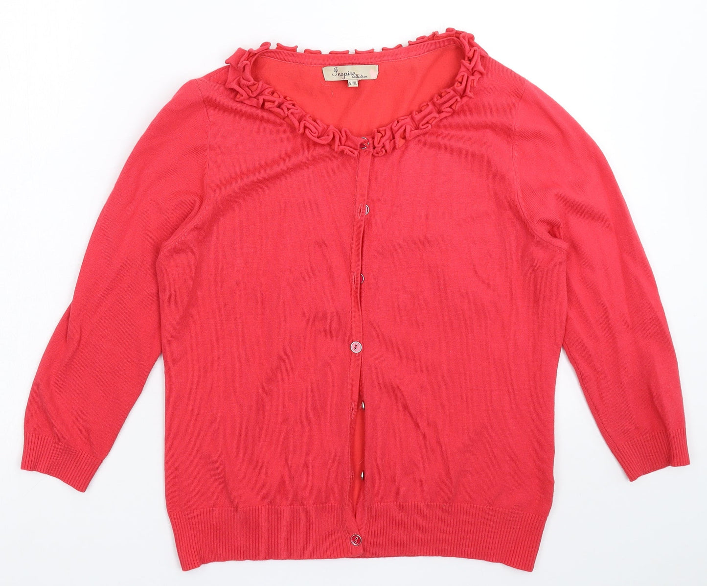 Womens UK Size M Inspire Pink Cardigan Jumper