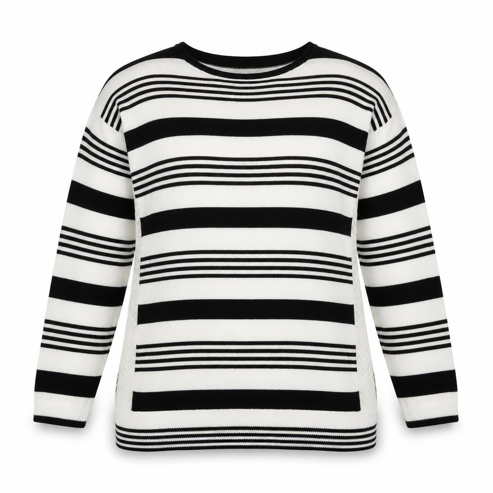 Marks and Spencer Womens Multicoloured Striped Knit Pullover Jumper Size 12