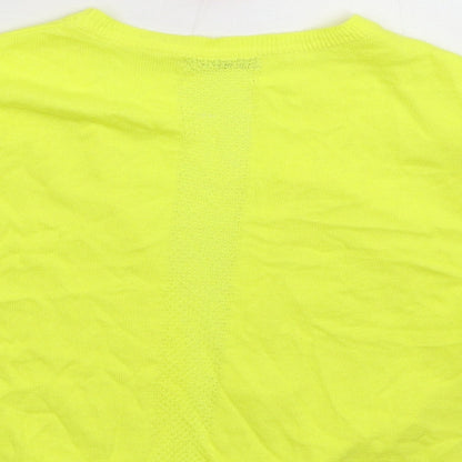 TU Womens Yellow  Knit Cardigan Jumper Size 12