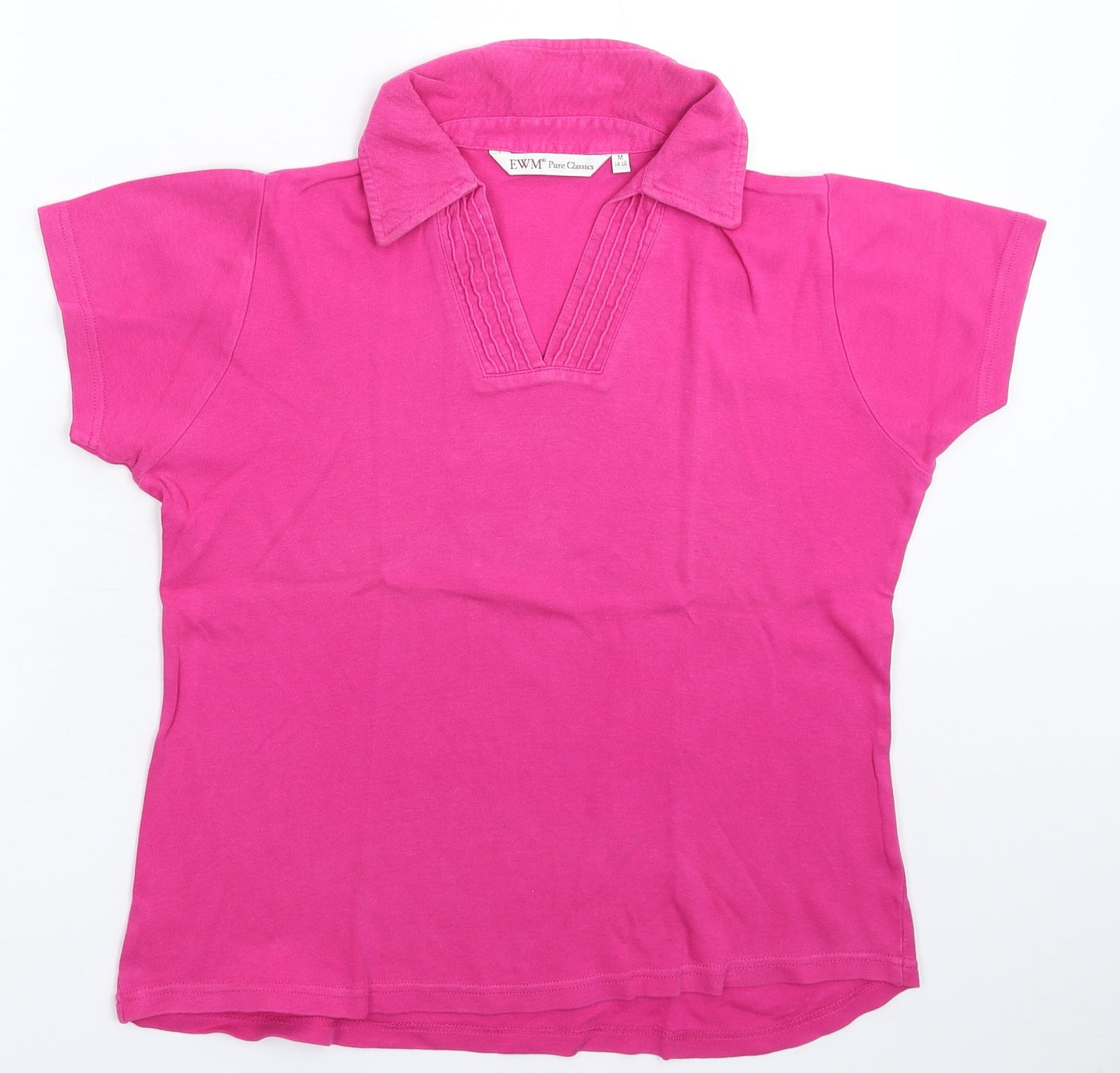 EWM Womens Pink   Basic Polo Size 16