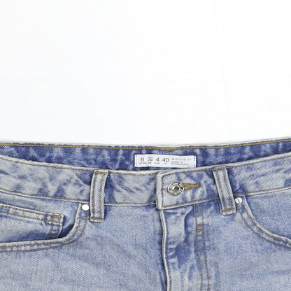 Denim & Co. Womens Blue  Denim Hot Pants Shorts Size 8 - Distressed
