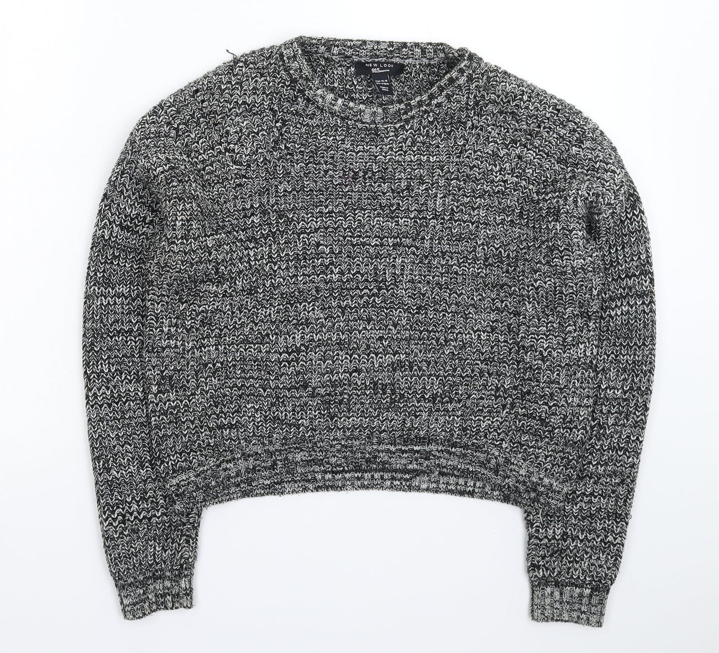 New Look Girls Grey  Knit Pullover Jumper Size 14-15 Years