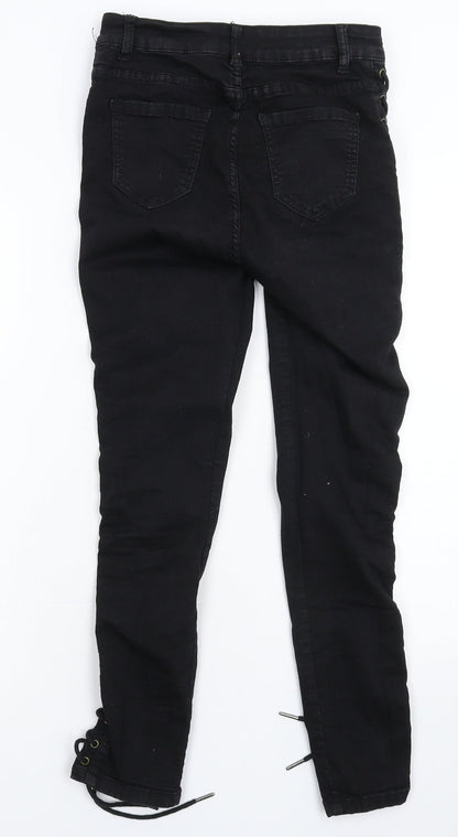 Womens UK Size 10 Denim Club Extra-Slim Fit Jegging Black Jeans