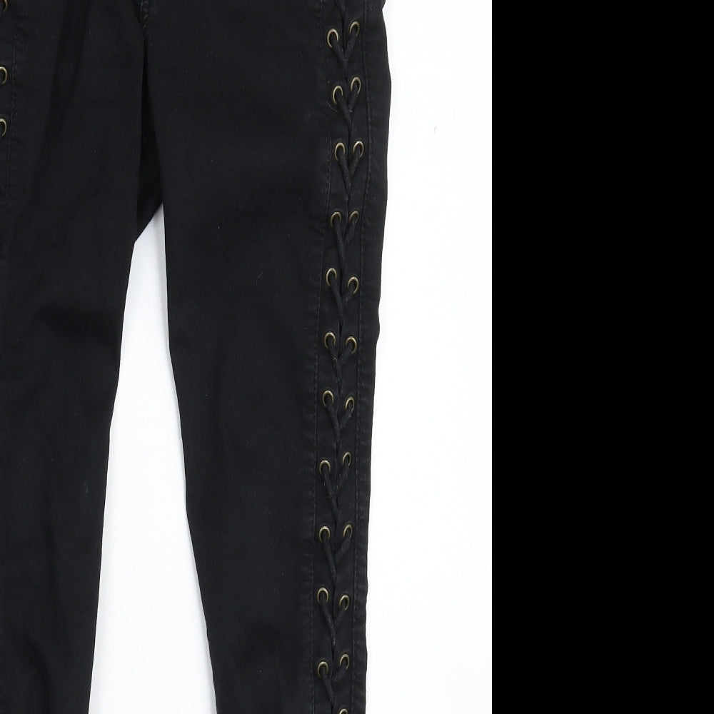 Womens UK Size 10 Denim Club Extra-Slim Fit Jegging Black Jeans