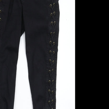 Womens UK Size 10 Denim Club Extra-Slim Fit Jegging Black Jeans