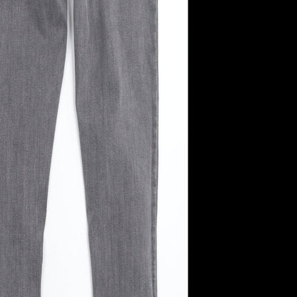 Denim & Co. Womens Grey  Denim Skinny Jeans Size 10 L27 in