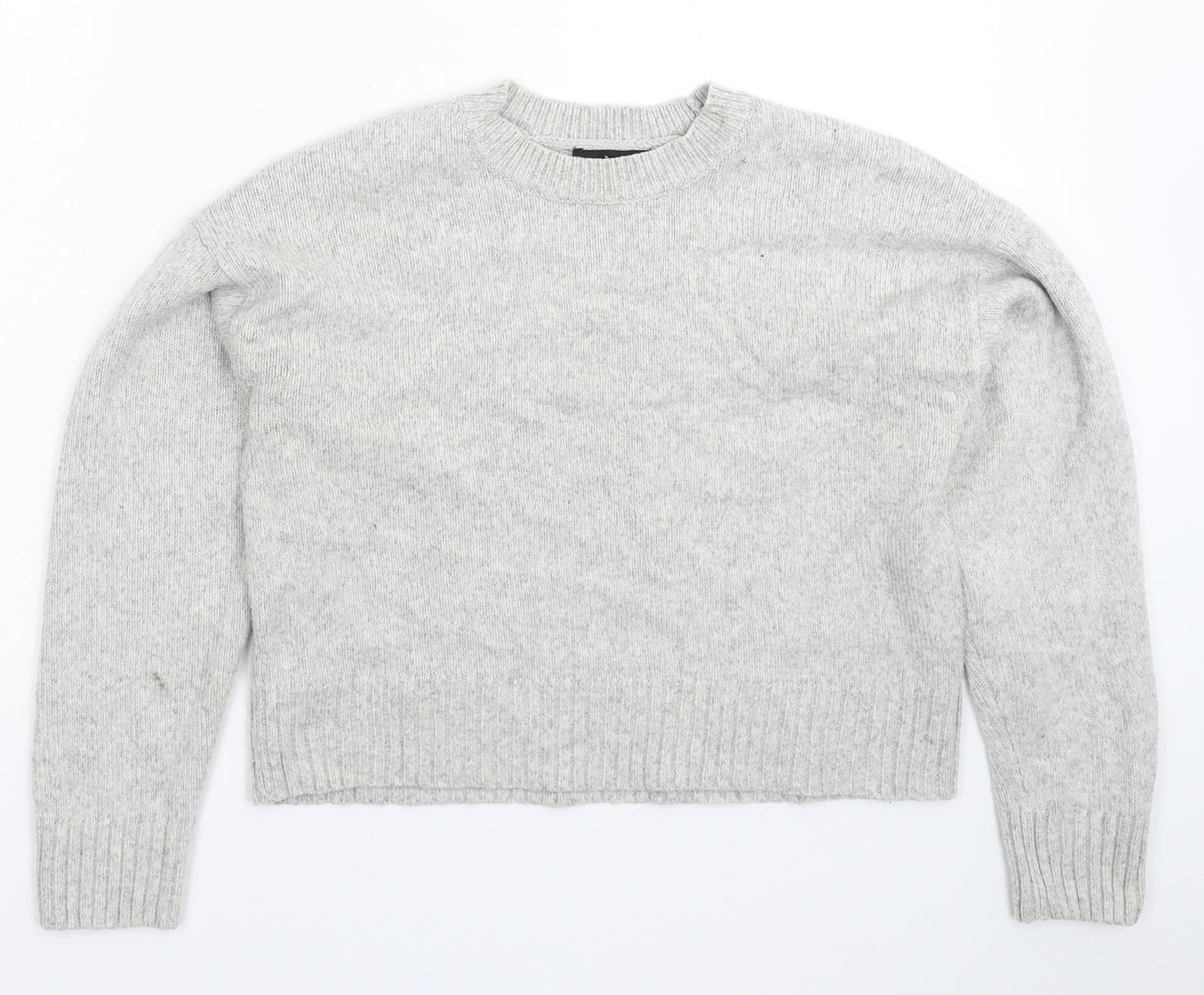Womens UK Size S New Look Grey Pullover Jumper