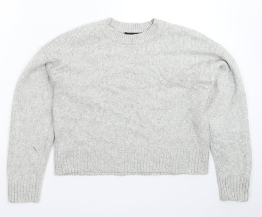 Womens UK Size S New Look Grey Pullover Jumper
