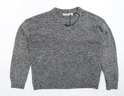 Womens UK Size S Brave Soul Grey Pullover Jumper